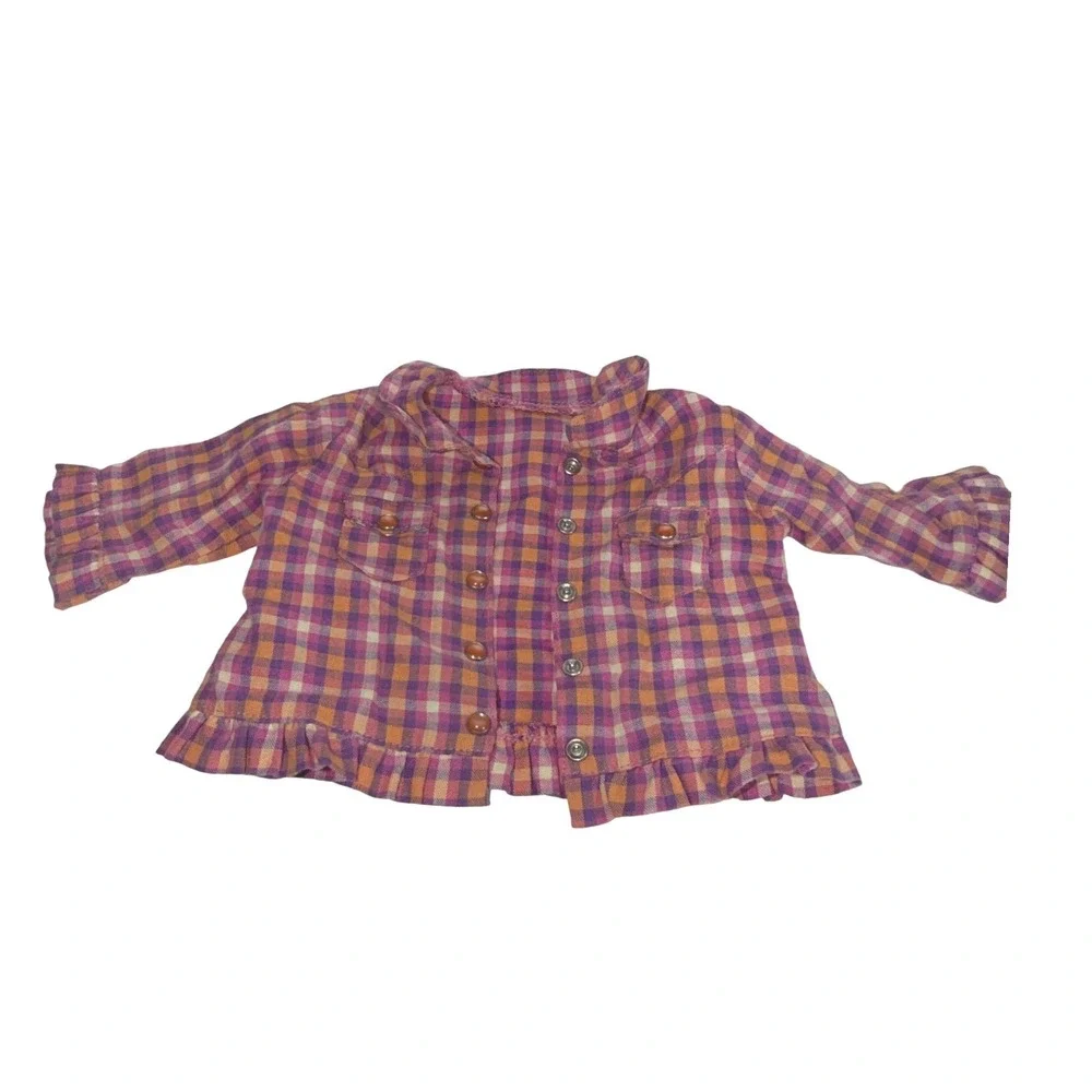 American Girl expand orange plaid